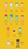 APO Frogs 12 Months series by TwelveDot (Opened boxes)