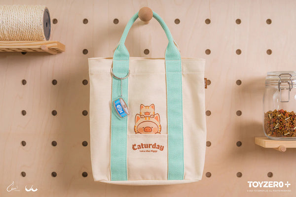 LuLu The Piggy Caturday Tote Bag