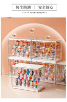 Figure Display Case Large with LED lights - White