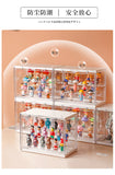 Figure Display Case Large with LED lights - White