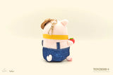 Lulu The Piggy Farmer - Plush Keychain