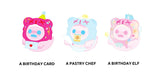 ShinWoo Birthday Series Ghost Bear Plush Keychain