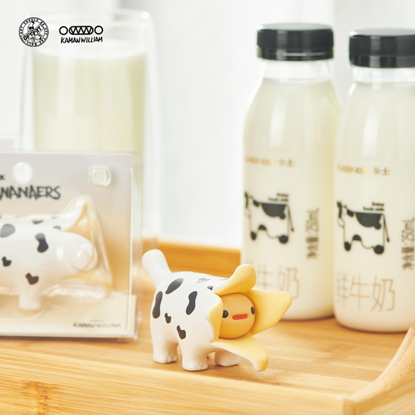 Mini Bananaer Dog by OFFART X Kamanwillam -Milk Cow Edition