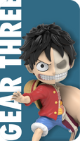 Freenys Hidden Dissectibles: One Piece S06 - Luffy Gears Edition by Mighty Jaxx (Opened box)