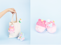ShinWoo Birthday Series Ghost Bear Plush Keychain